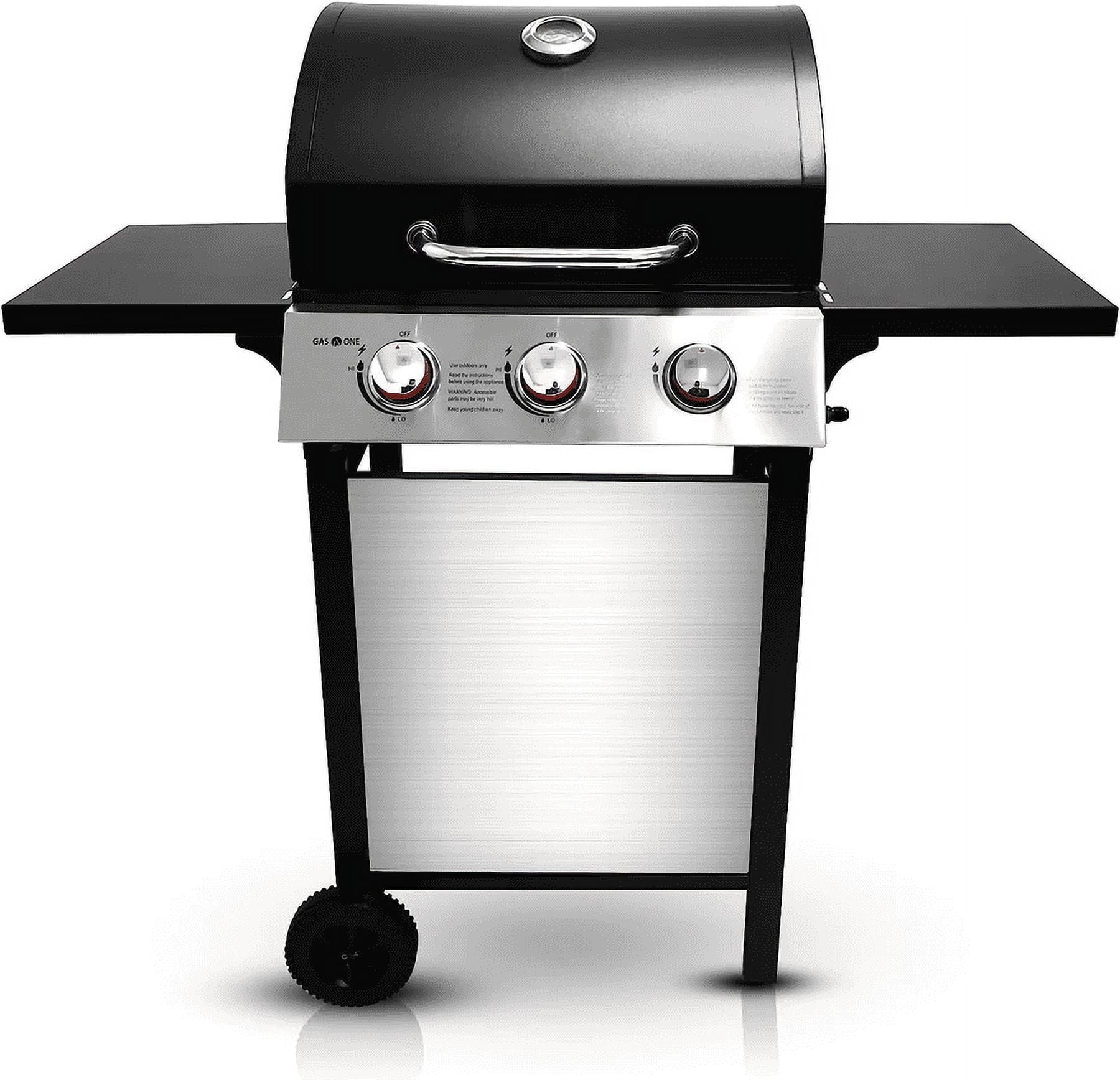 GasOne GP-1030S One 3 Burner Stainless Steel– Outdoor Cabinet Style with Wheels-High-Temperature Paint Gas One