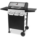 Grill Boss 27,000 BTU 3 Burner Propane Gas Grill w/Wheels, Cover, & Side Shelves Gas Grills