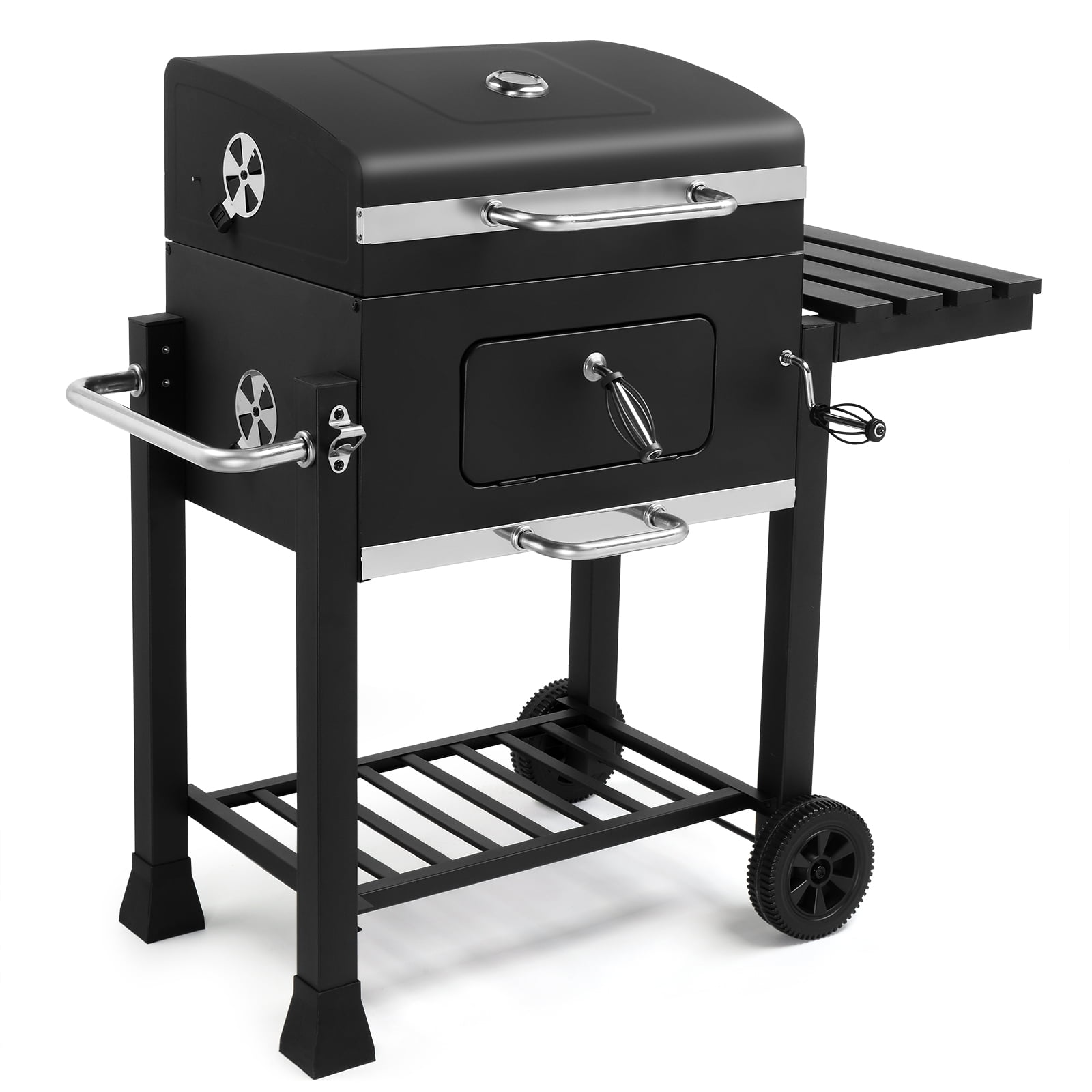 Ktaxon BBQ Grill Outdoor Charcoal Grill Smoker for Patio Backyard,Black Gas Grills