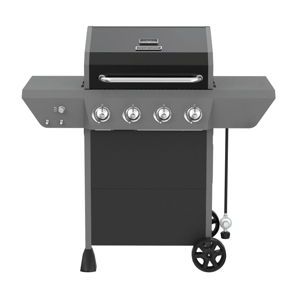 Megamaster 4-Burner Propane Gas Grill with Side Tables, 44,000BTUs, 566.92 SQ. In. Cooking Space, 2 Wheel Transport, Outdoor Kitchen Grill for BBQs, Backyards, Tailgating, and More - 720-1093B Gas Grills