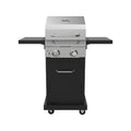 Megamaster Deluxe 2-Burner Gas Grill with Foldable Side Tables, 418 SQ In Cooking Space, 28000 BTUs, Stainless Steel Lid, Propane BBQ Grill for Outdoor Cooking, Patios, Backyards and More -720-0864MA Megamaster