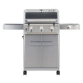 Monument Grills Mesa 3-Burner Propane Gas Grill, Stainless Steel, Clear View Lid, LED Controls Monument Grills