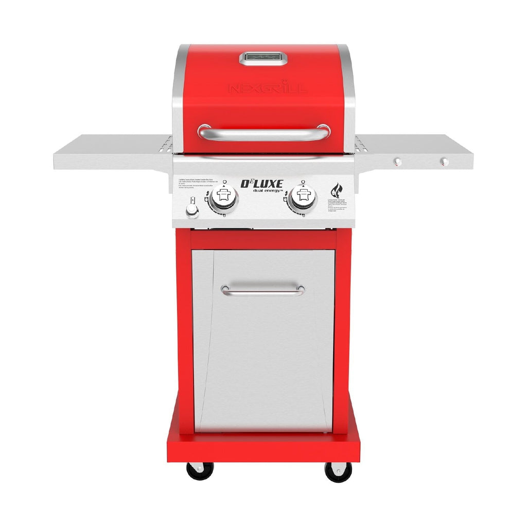 Nexgrill Deluxe 2-Burner Gas Grill with 401 SQ In Grate, 28000 BTUs, Stainless Steel Control Panel & Foldable Side Table, Propane BBQ Grill for Outdoor Cooking, Patios, Backyards and More -720-0864R Gas Grills