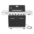 Nexgrill Deluxe 6-Burner Natural Gas Grill with Searing Side Burner and Griddle Insert, Stainless Steel Frame, 60,000 BTUs Output, BBQ Grill for Outdoor Gatherings - 730-0896GH Nexgrill