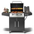 SalonMore Outdoor Gas Grill with Side Stove 46000BTU for Patio Outdoor Party Cooking BBQ SalonMore
