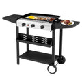 UBesGoo 3-Burner Griddle Flat Top Grills Tabletop Griddle Propane for Outdoor Cooking UBesGoo