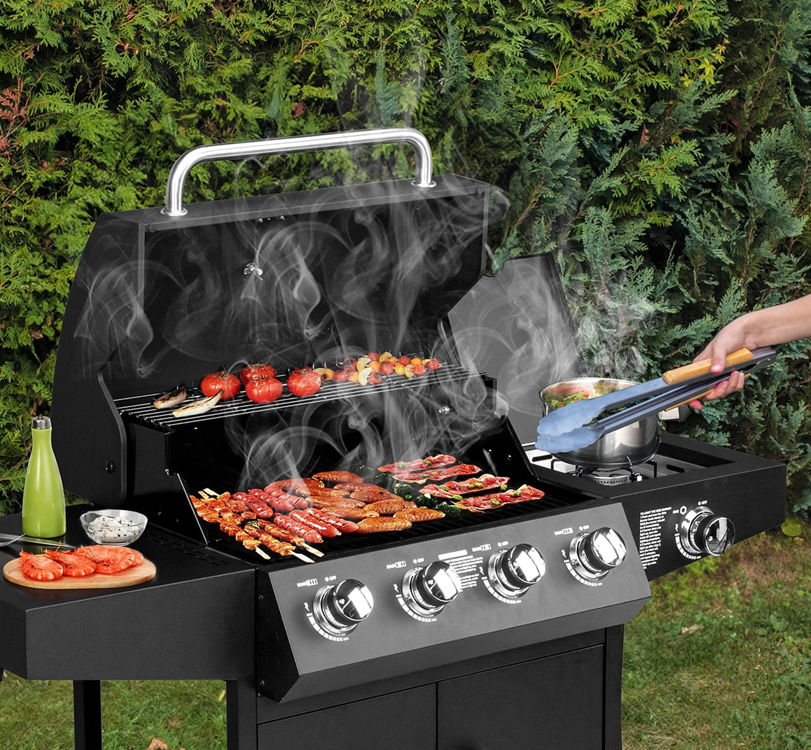 iTopRoad Grill Propane Gas Grill with Stove 58000 BTU for Outdoor iTopRoad
