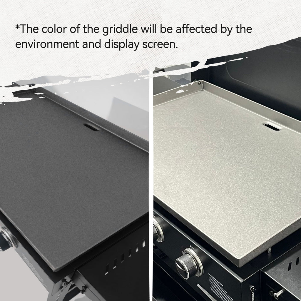 Royal Gourmet GB3000H 28-Inch 3-Burner Gas Griddle in Black, Griddle with Collapsible Side Shelves, 39,000 BTU Royal Gourmet