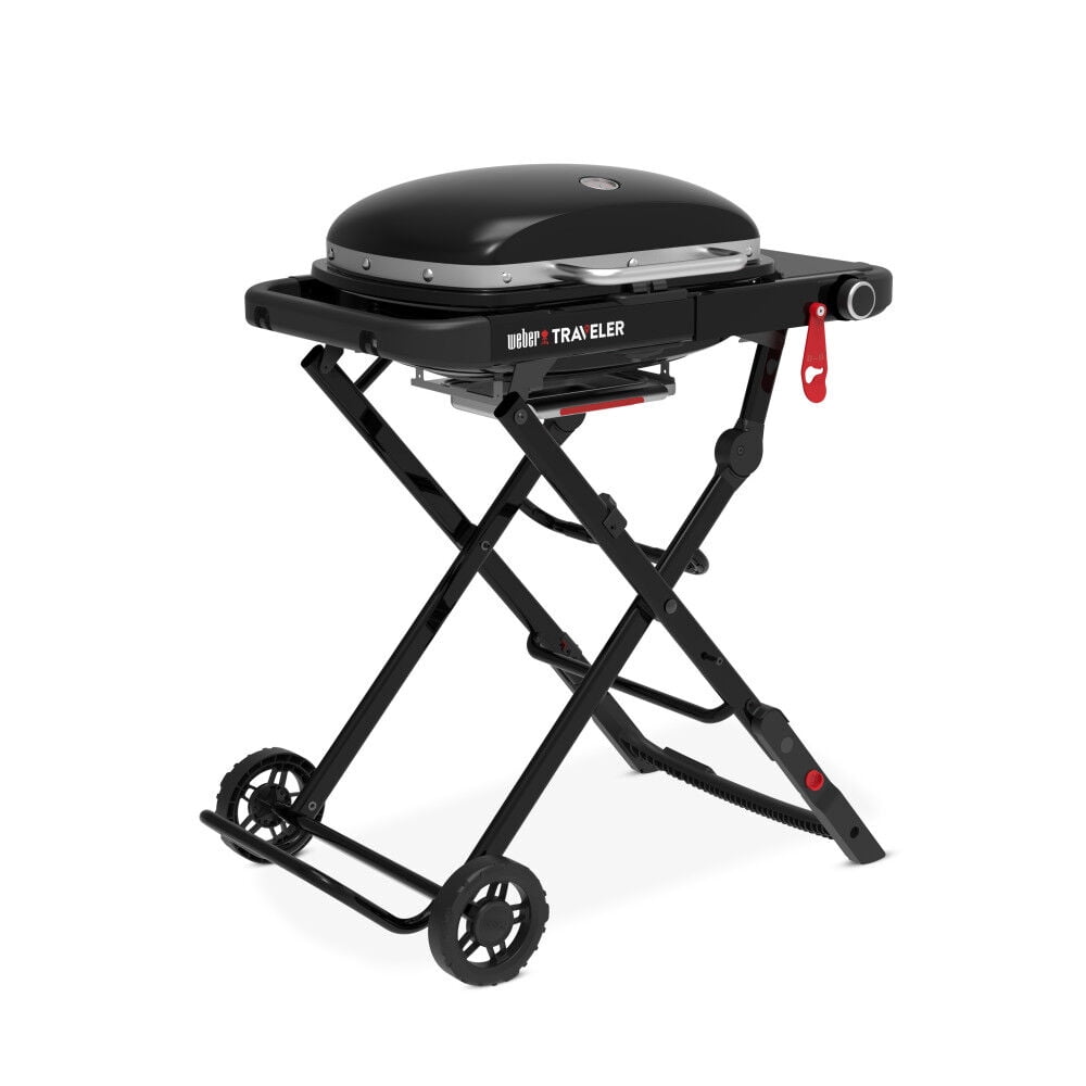Weber 13000 Btu 1 Burner Liquid Propane Compact Traveler Portable Gas Grill Black Weber