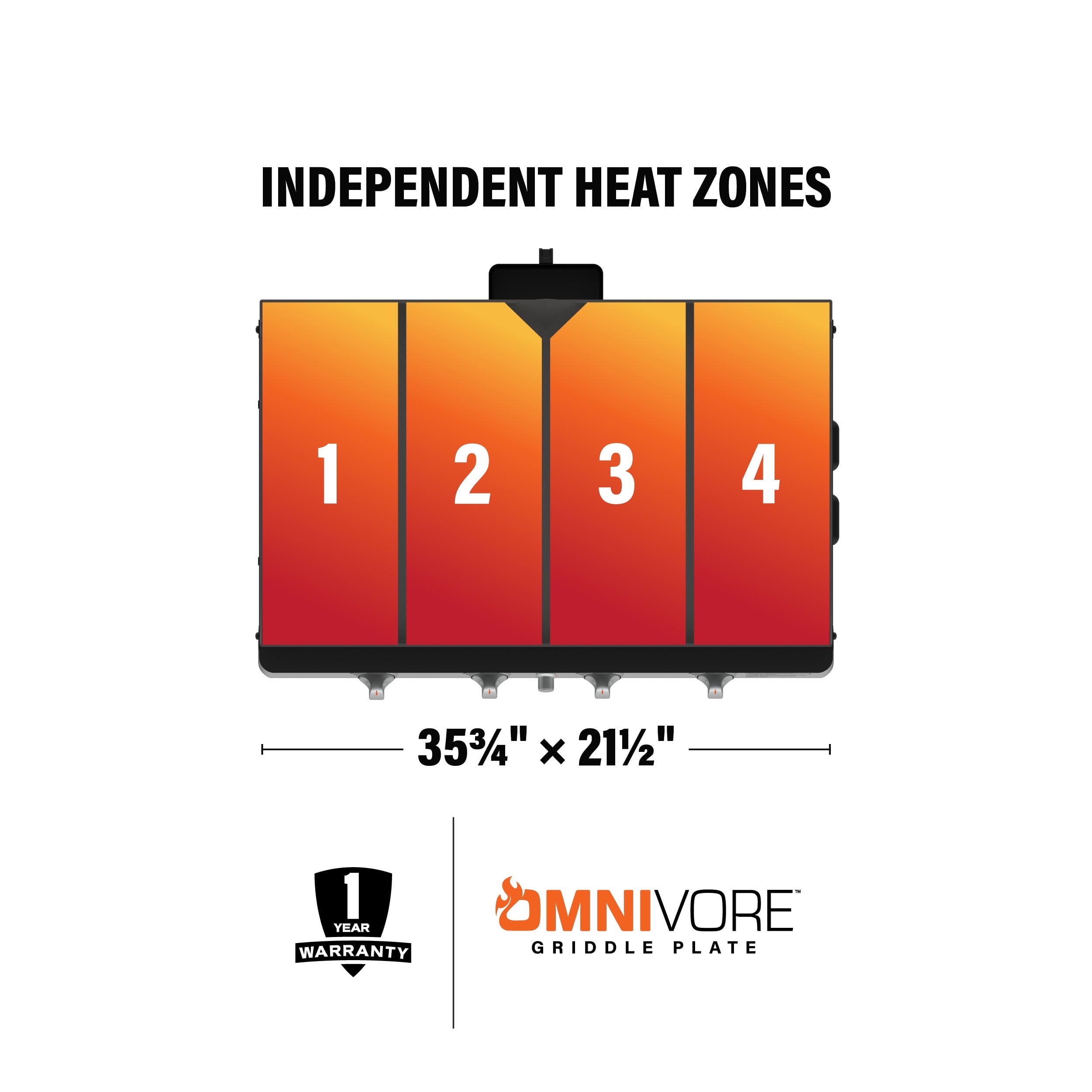 Blackstone Pro Series 4-Burner 36 Propane Omnivore Drop-in Outdoor Griddle with Hood Gas Grills