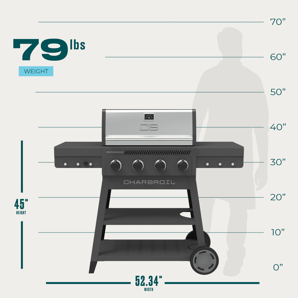 Charbroil Performance Series? FlavorMax? 4-Burner Cart Gas Grill Charbroil