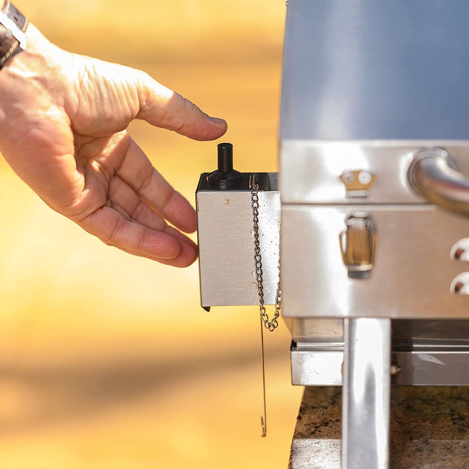 Stainless Steel 1-Burner Propane Gas Tabletop Grill Gas Grills
