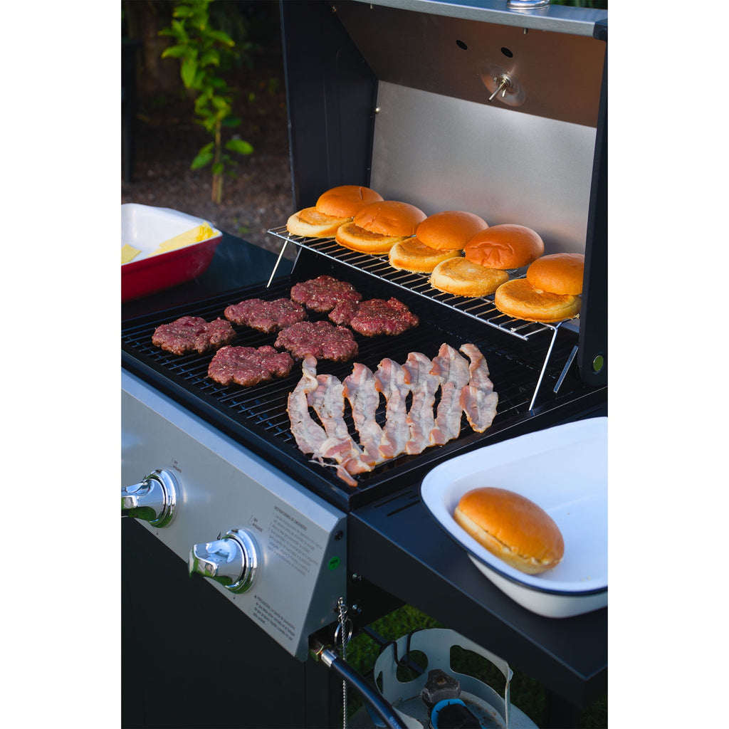Grill Boss 27,000 BTU 3 Burner Propane Gas Grill w/Wheels, Cover, & Side Shelves Gas Grills