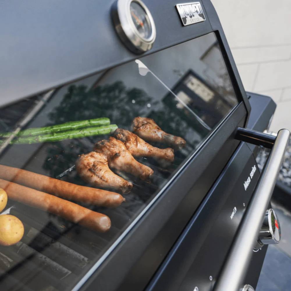Monument Grills Mesa 3-Burner Black Propane Gas Grill with Clear View Lid and LED Controls Monument Grills