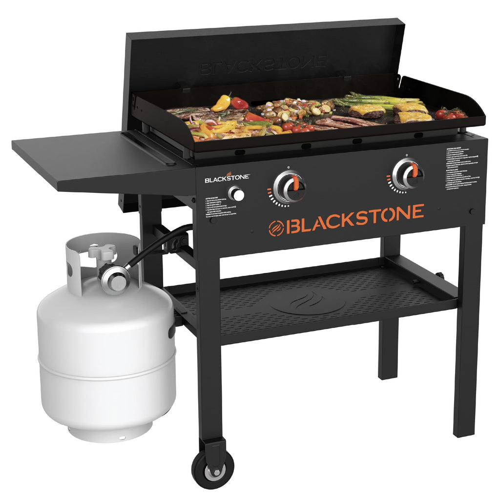 Blackstone Original 2-Burner 28 Propane Omnivore Griddle with Hard Cover and Protective Soft Cover Blackstone