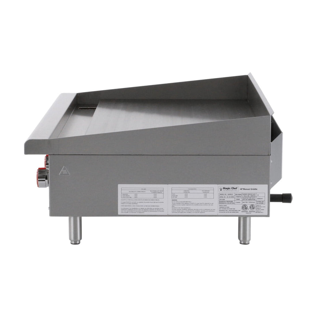 36 in. Commercial Natural Gas Manual Countertop Griddle in Stainless Steel Magic Chef