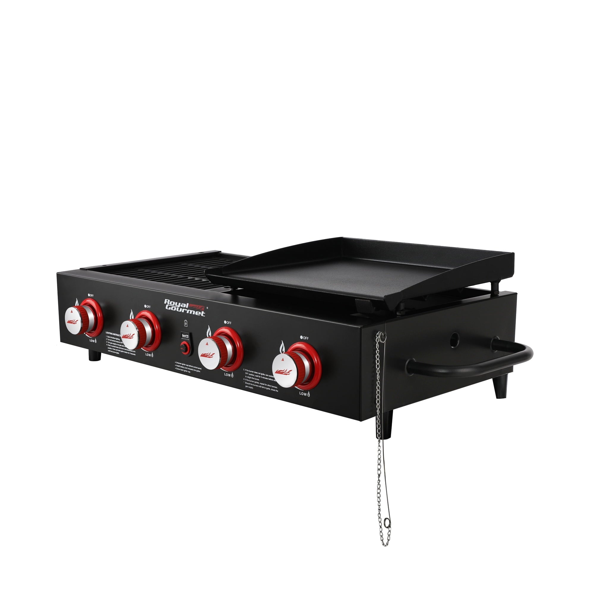 Royal Gourmet 4-Burner GD4002T Portable Gas Grill and Griddle Combo, 40000 BTU Royal Gourmet