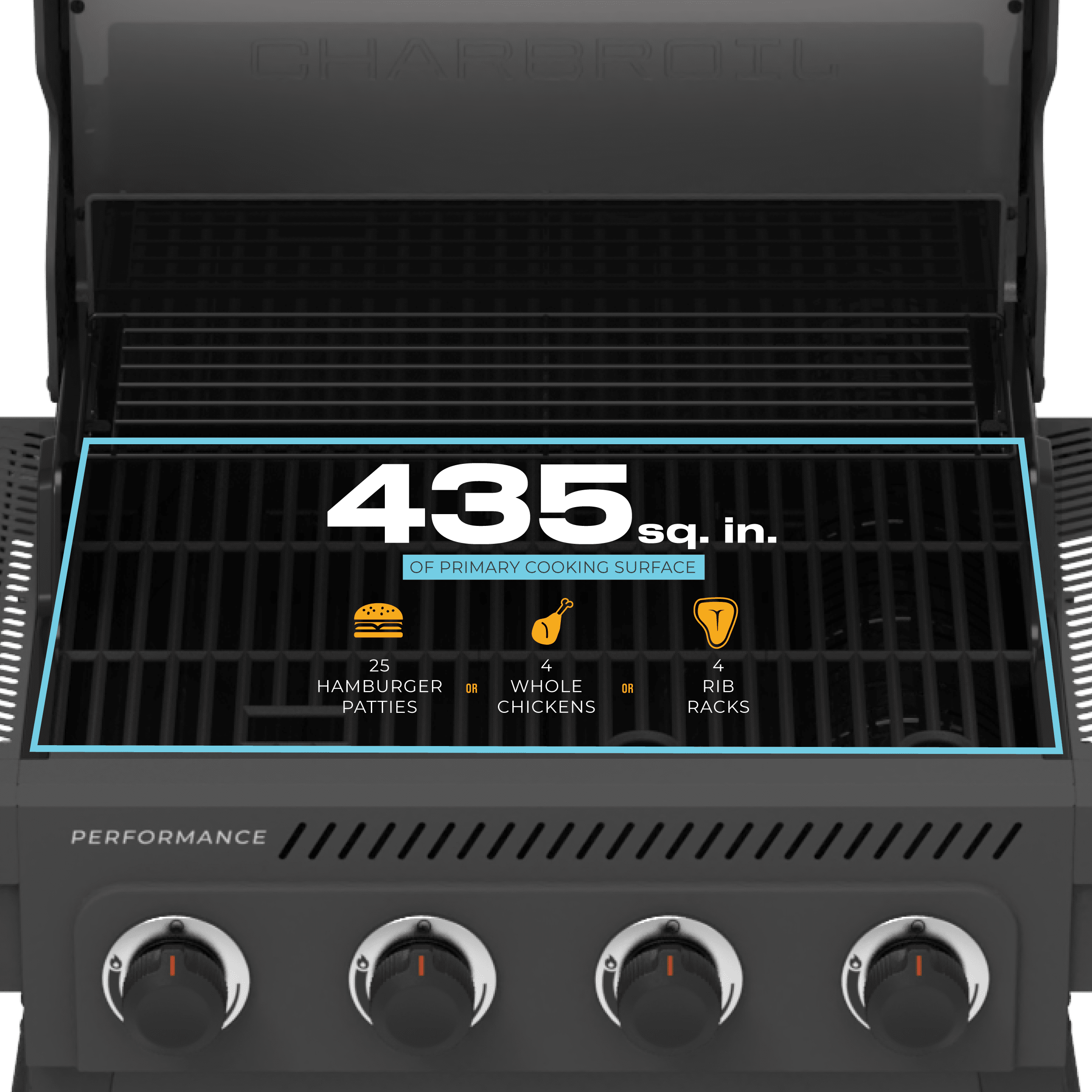 Charbroil Performance Series? FlavorMax? 4-Burner Cart Gas Grill Charbroil
