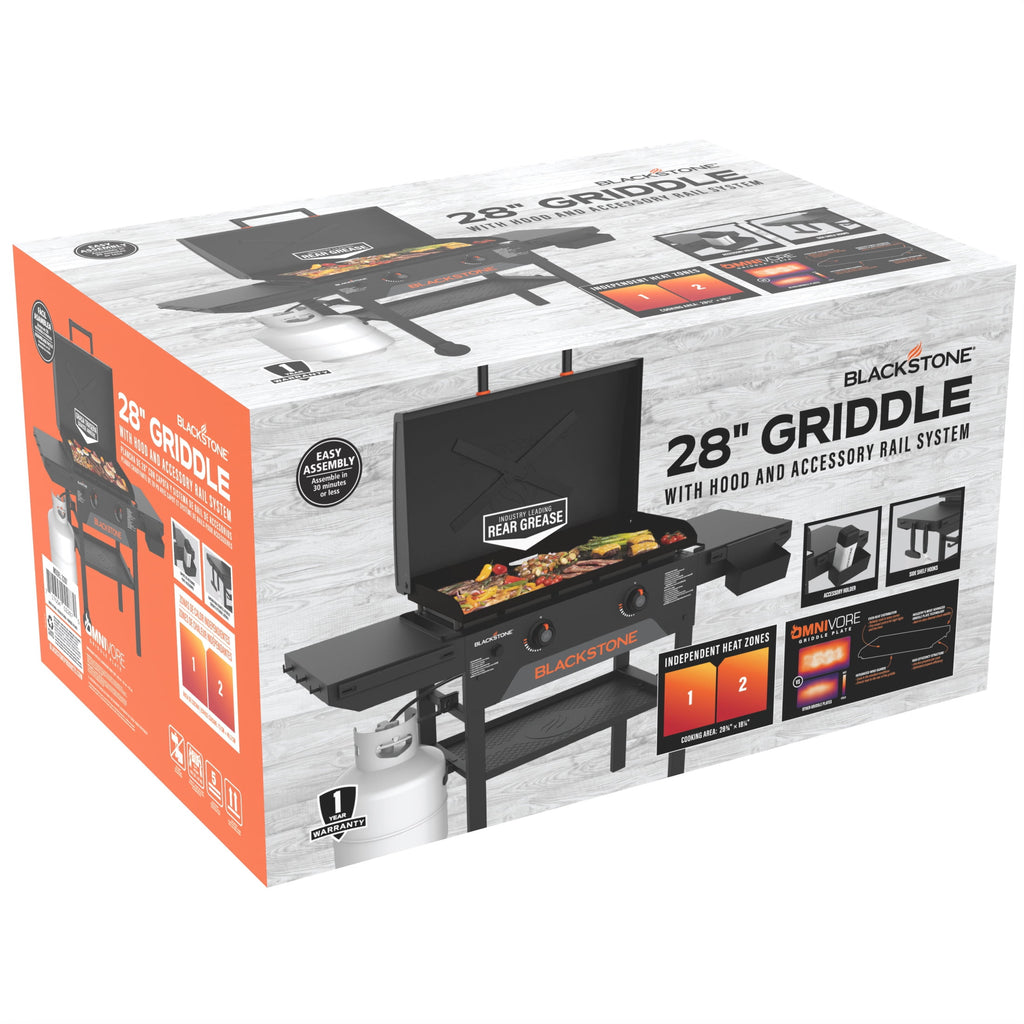 Blackstone Original 28” Omnivore Griddle with 'X' Brace Hood Blackstone