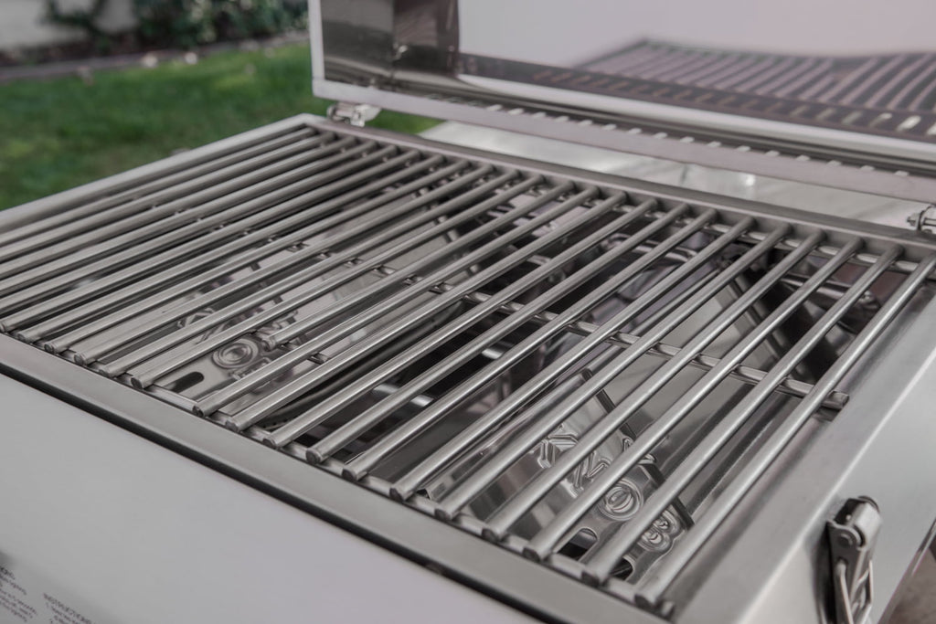 Nexgrill Stainless Steel 2-Burner Portable Gas Grill with Locking Lid, Folding Legs, 20,000 BTUs, 251 SQ In Cooking Space, Tabletop Grill for Camping, Outdoor Cooking, Patios, and More - 820-0007GE Nexgrill
