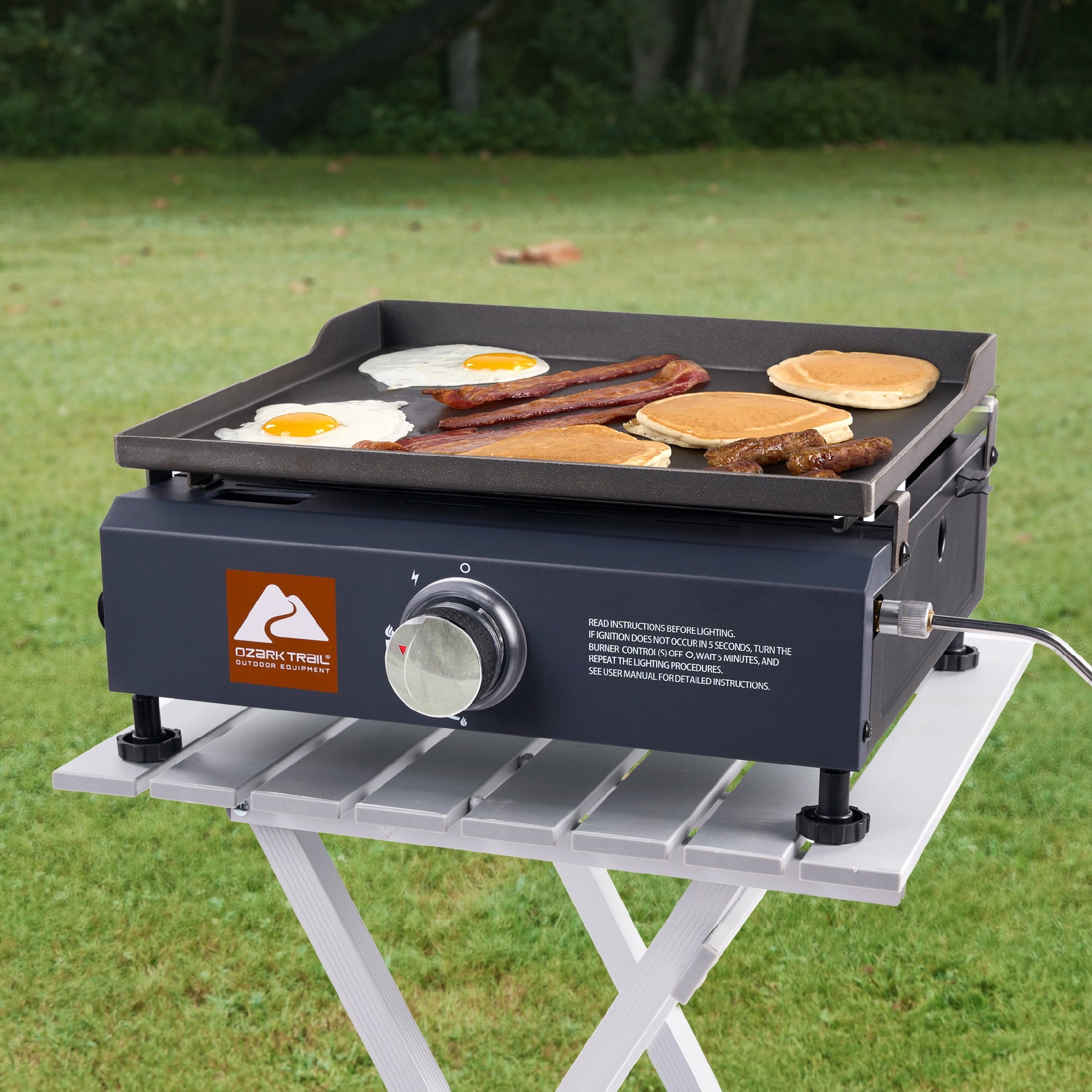 Ozark Trail 1-Burner 260 sq in Portable Propane Gas Outdoor Griddle Ozark Trail