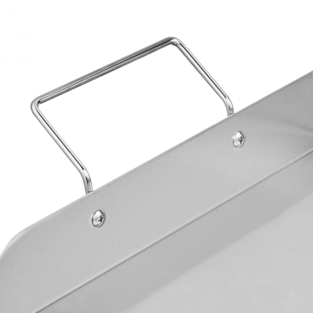 32x16 Inch Flat Top Griddle Stainless Steel Universal BBQ Grill Pan with Grease Drain X Shaped Reinforcement Large Cooking Area for Outdoor Grill DIANJIE