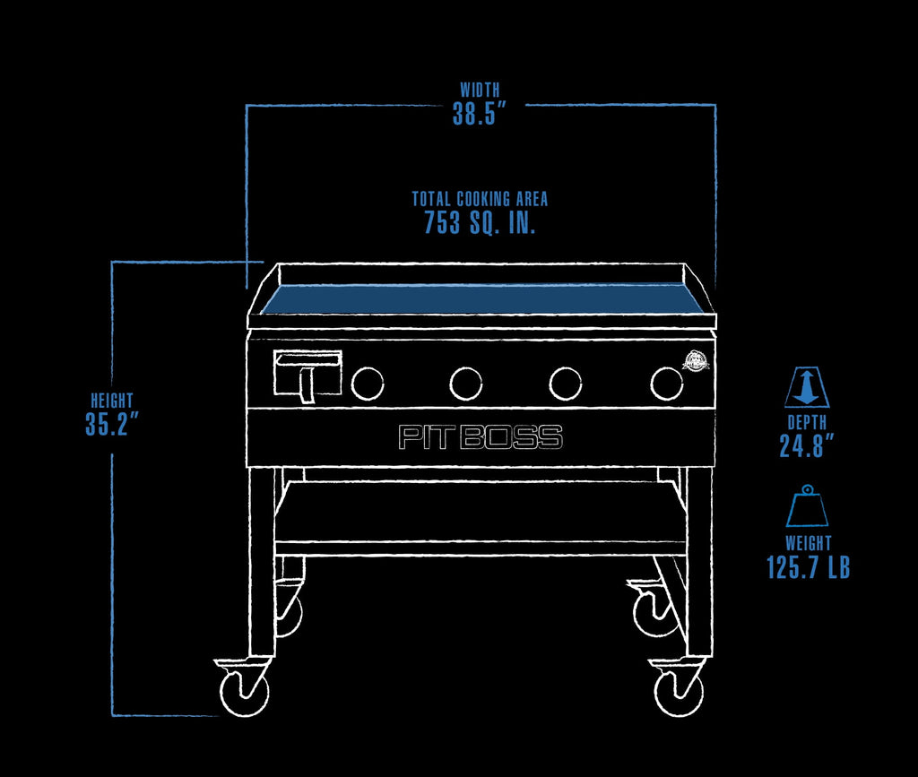 Pit Boss 4-Burner Propane Gas Griddle Pit Boss