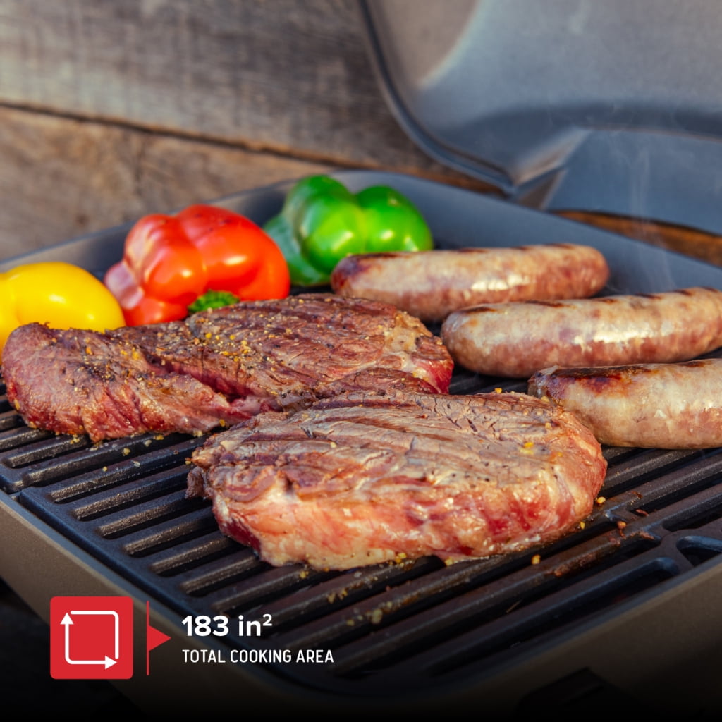 Nexgrill 1-Burner Portable Propane Gas Grill with Lid, Piezo Ignition, 10,000 BTUs, 183 SQ In, Compact Tabletop Grill for Outdoor Cooking, Camping, Tailgating, Gardens, Patios, and More - 820-BC002 Nexgrill