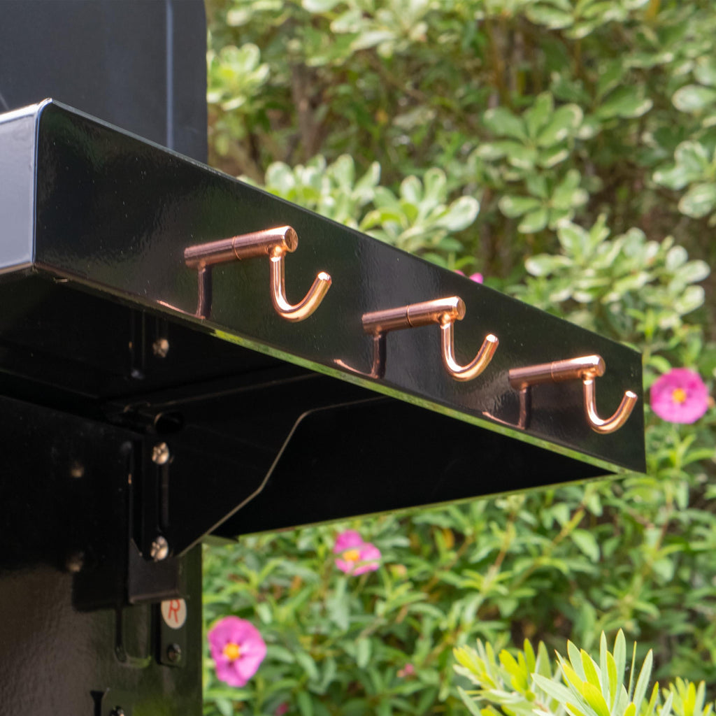 Permasteel 2-Burner Compact Propane Gas Grill with Foldable Sides, Black with Copper Accent Gas Grills