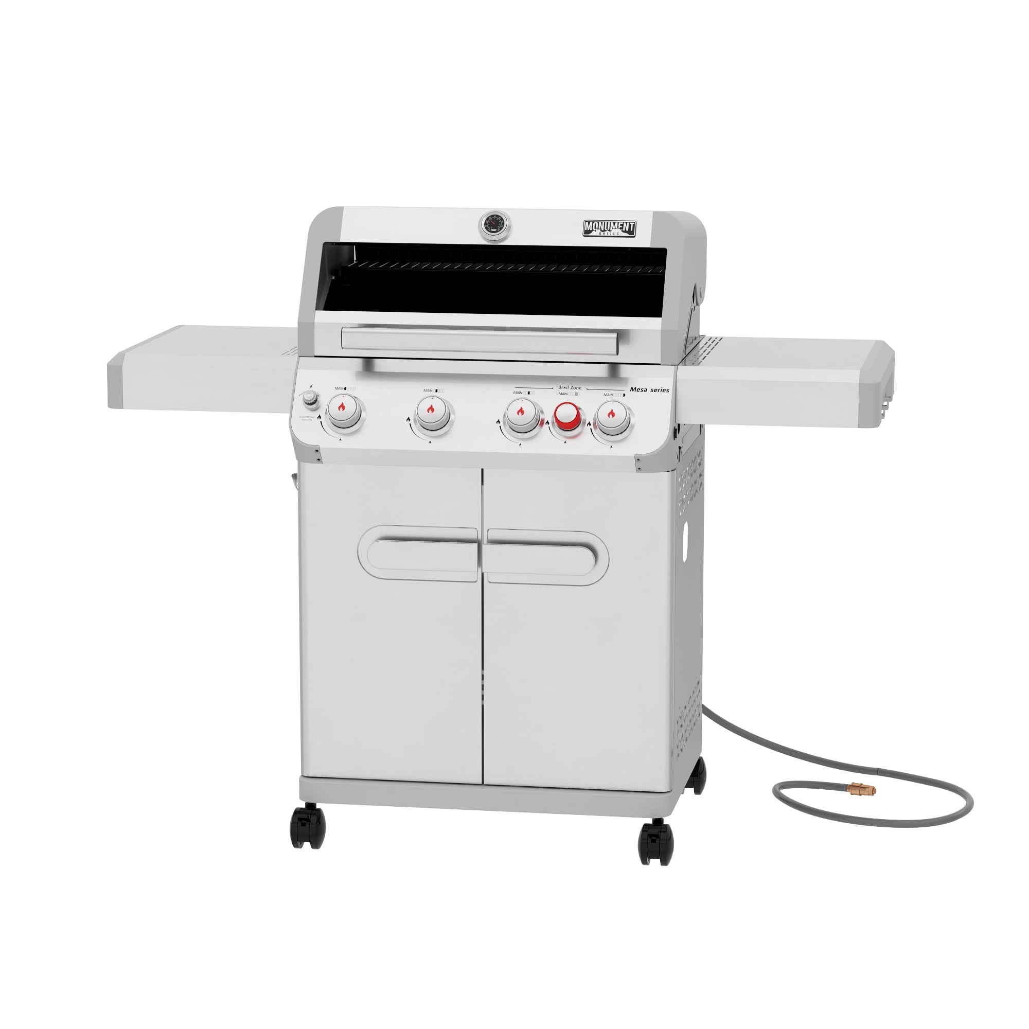 Monument Grills 4+1 Burner Natural Gas Grill  Includes Rotisserie  & Natural Gas Hose Monument Grills