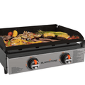 Blackstone 2-Burner 22 Tabletop Griddle with Hood Omnivore Plate and Stainless Front Panel Gas Grills