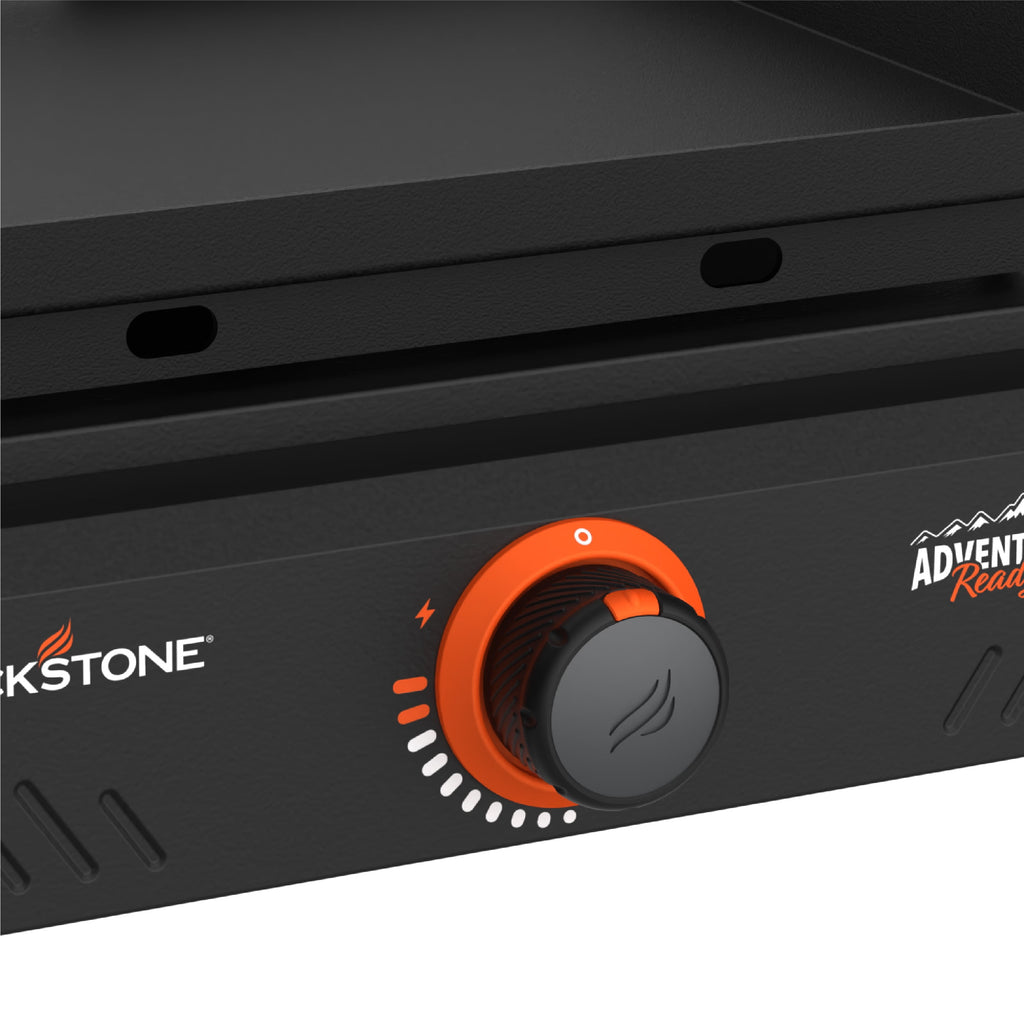 Blackstone Adventure Ready Outdoor Griddle, 17 Inch Single-Burner Portable Flat Top Grill, Black Blackstone