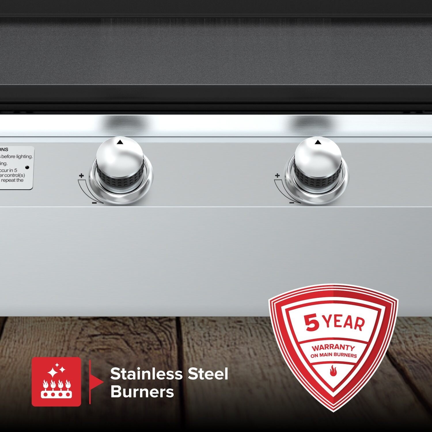 Nexgrill 2-Burner Propane Gas Tabletop Griddle, 19,000 BTUs, 323 SQ In, Stainless Steel Control Panel, Small Portable Propane Griddle for Outdoor Cooking, Camping, BBQs, and More - 820-0061 Nexgrill