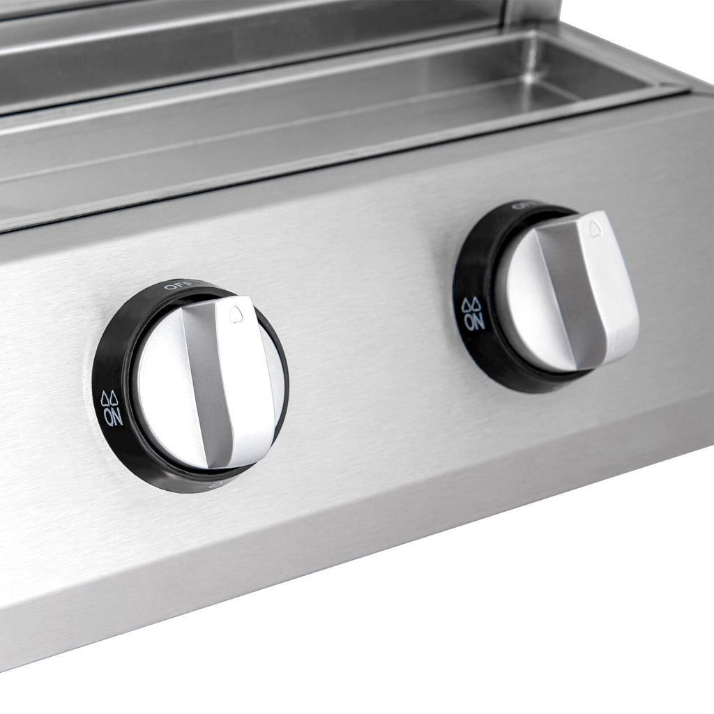 4 Burner Gas BBQ Grill Stainless Steel – LPG Only, 2800Pa Low Pressure, Portable TOOL1SHOoo