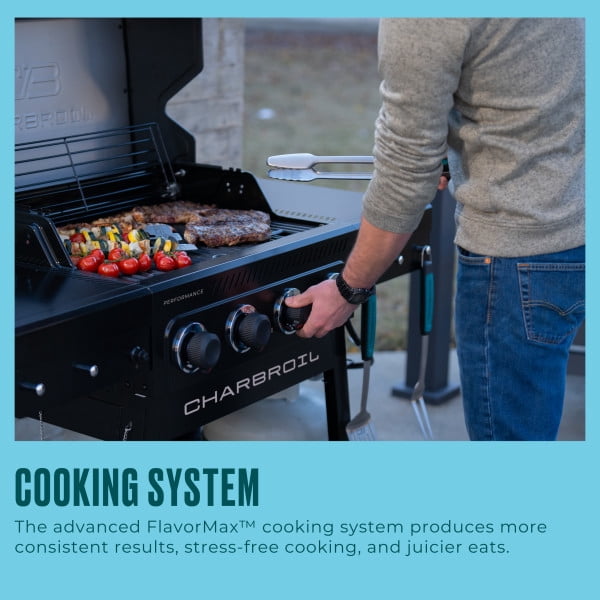 Charbroil? Performance Series? FlavorMax? 4-Burner Cart Gas Grill, Black Charbroil