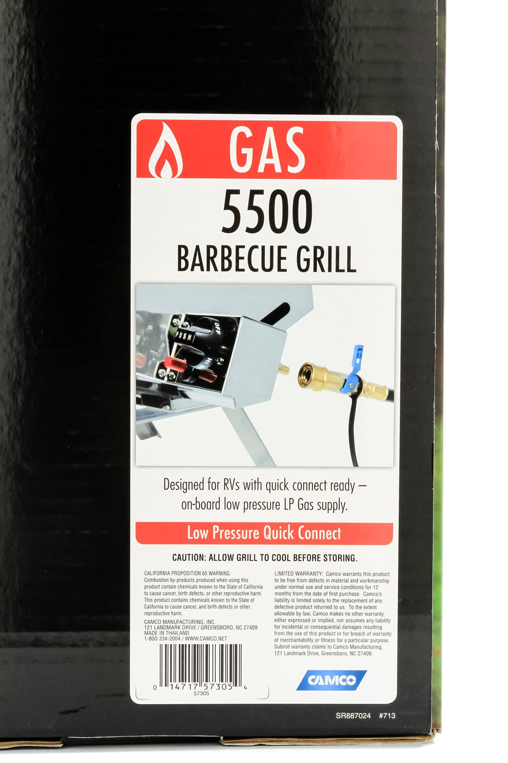 Camco 57305 Olympian 5500 Stainless Steel Portable/RV Grill Camco