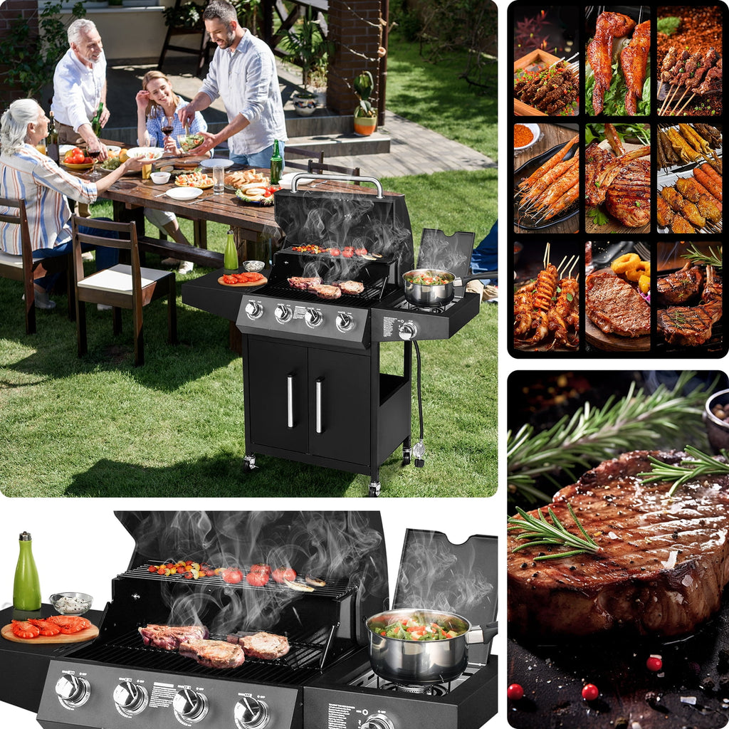 iTopRoad Grill Propane Gas Grill with Stove 58000 BTU for Outdoor iTopRoad