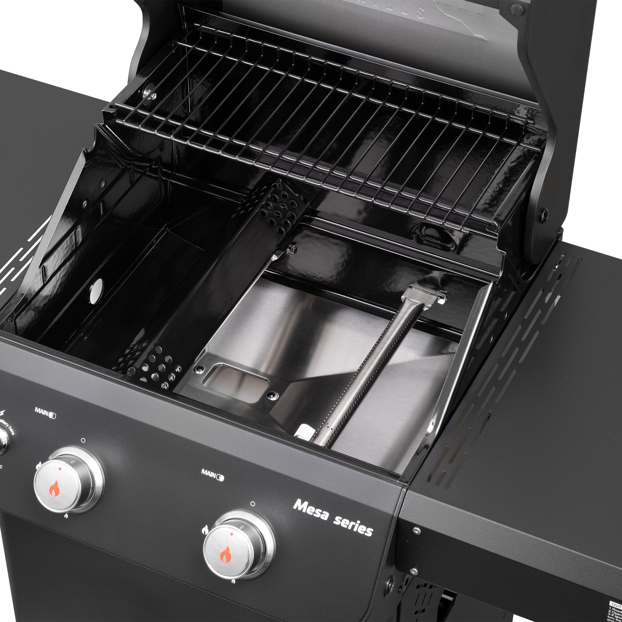 Monument Grills Mesa 3-Burner Black Propane Gas Grill with Clear View Lid and LED Controls Monument Grills