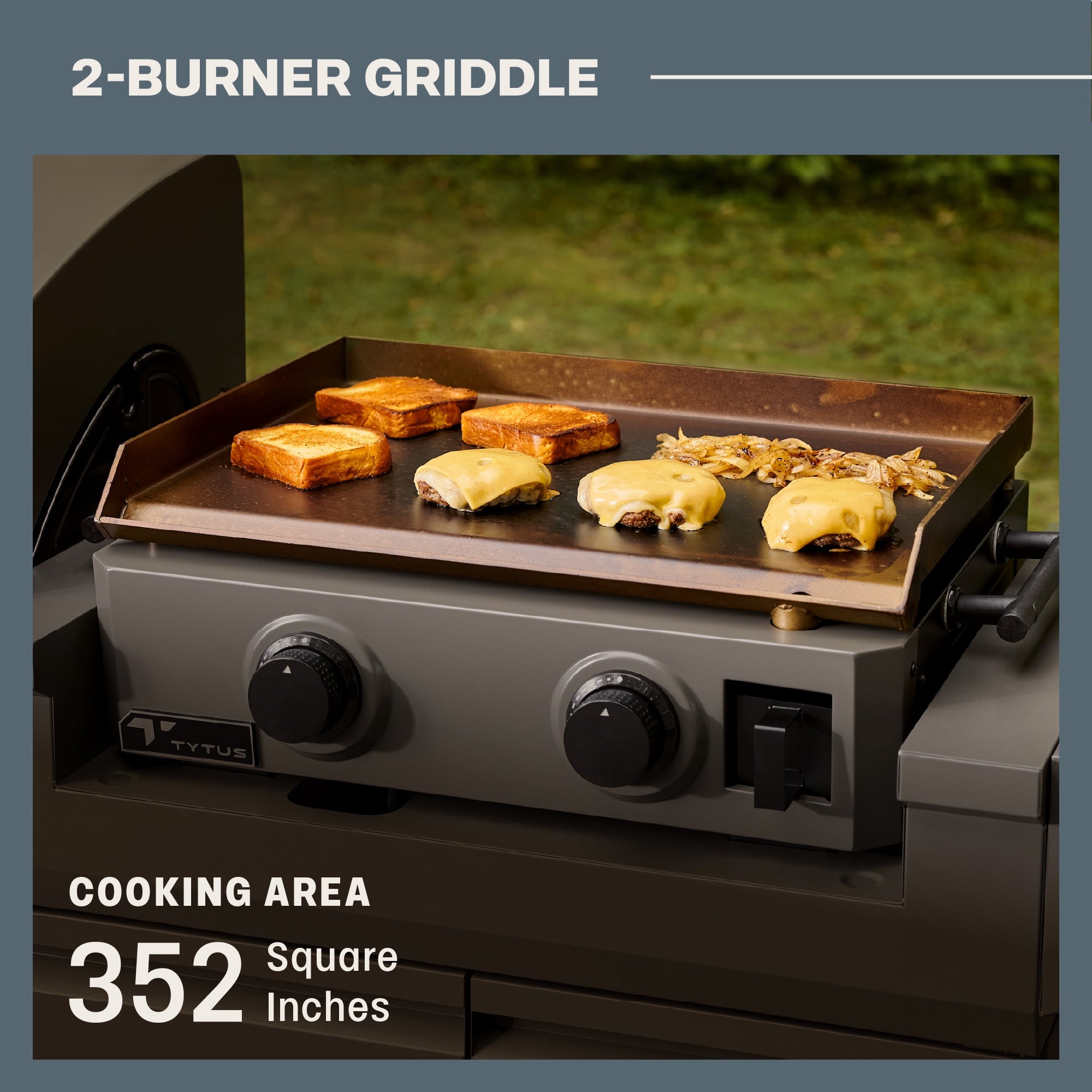 TYTUS Modular Trio with 4-Burner Gas Grill, Pellet Grill and 2-Burner Gas Griddle TYTUS