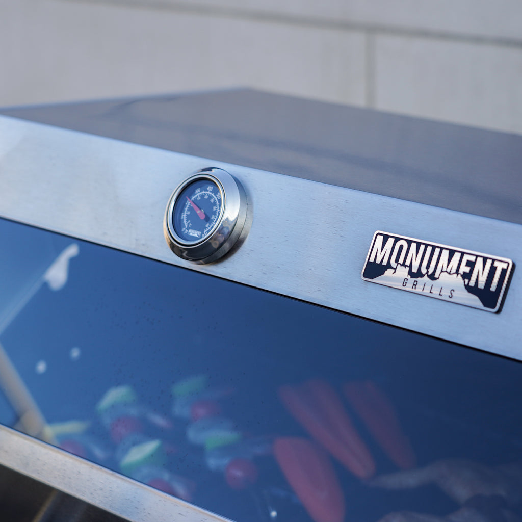 Monument Grills Mesa 3-Burner Propane Gas Grill, Stainless Steel, Clear View Lid, LED Controls Monument Grills