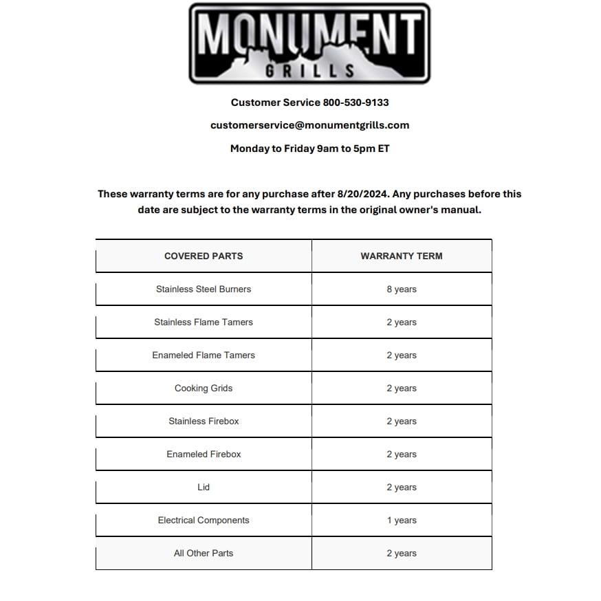 Monument Grills 4+1 Burner Natural Gas Grill  Includes Rotisserie  & Natural Gas Hose Monument Grills