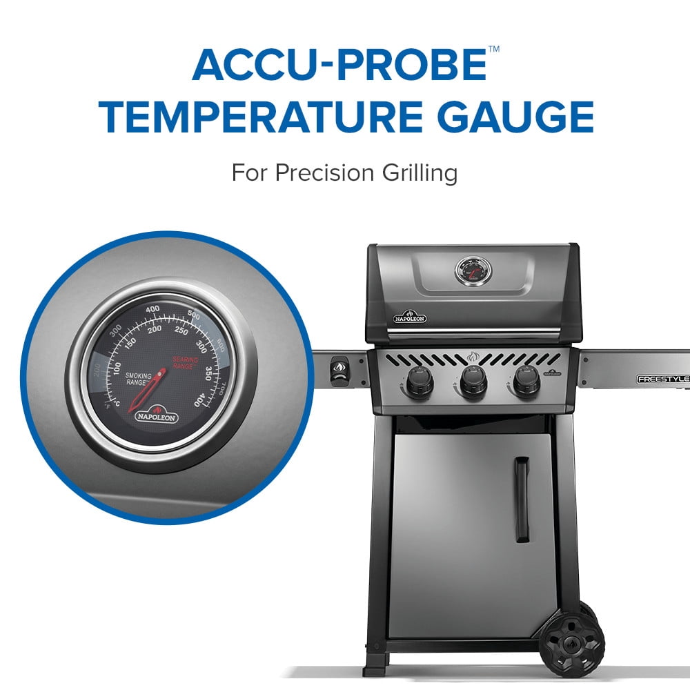 Napoleon Freestyle 365 3-Burner Propane Gas Grill in Graphite Grey Gas Grills