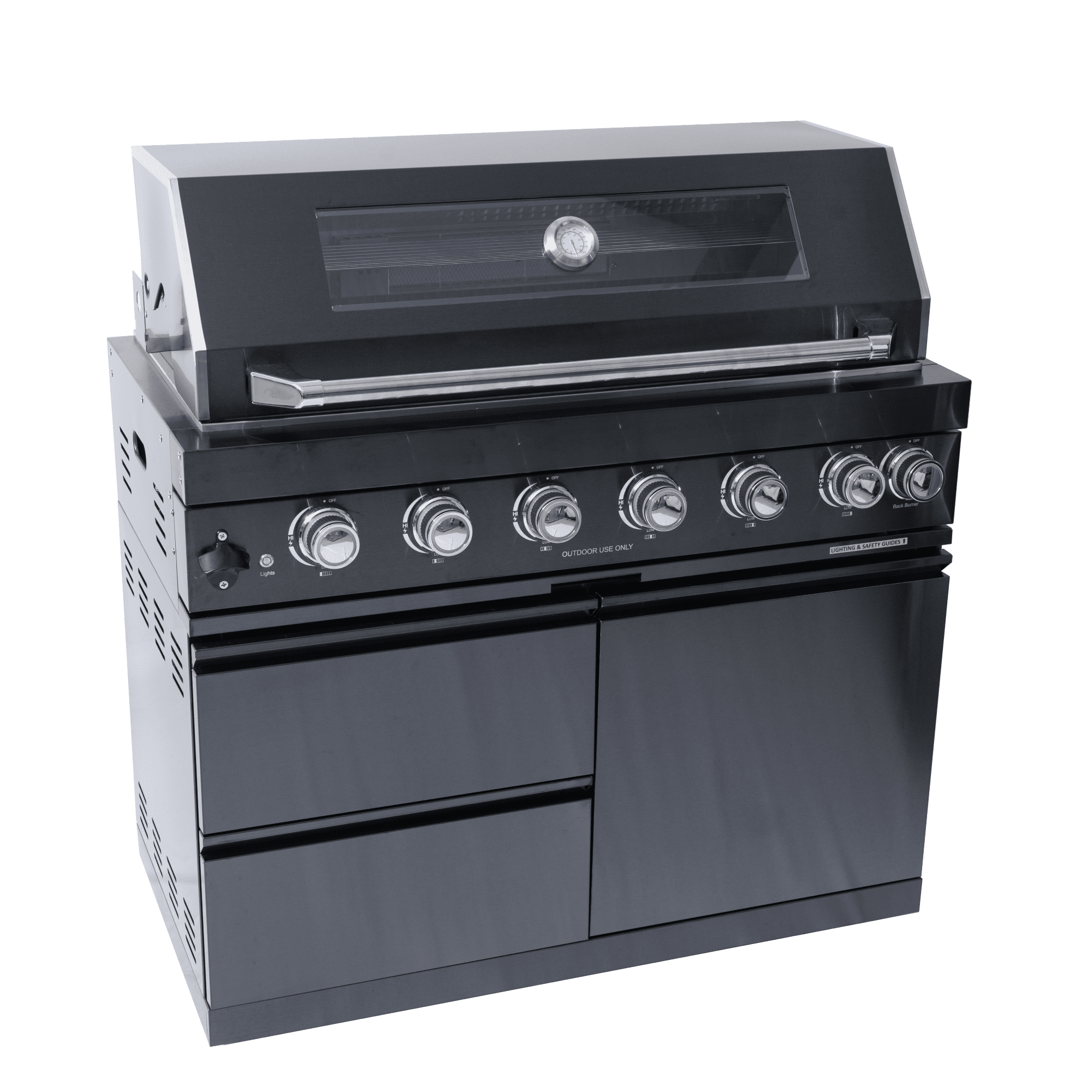 Black galaxy granite countertops, 43-inch island gas grill, Six Burners Grill 85000BUT (LTL carry） Navratil