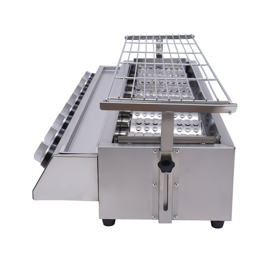 8 Burner BBQ Gas Grill Barbeque Outdoor Cooking Stainless steel Large Grill Grid 8 Head LPG  Gas Barbecue Grill Commercial BBQ Machine Outdoor Cooker Smokeless Commercial Gas Grill