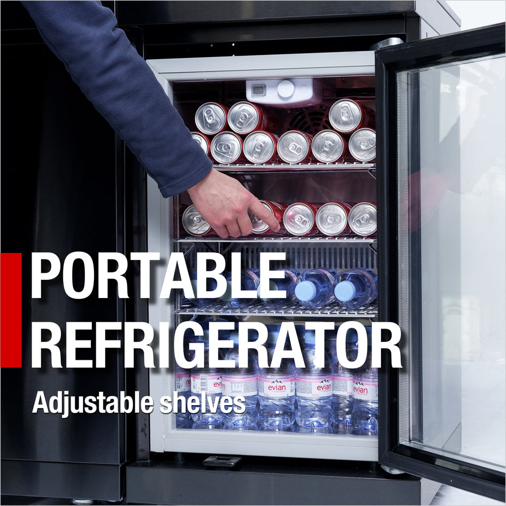 AirWire 104 Deluxe Outdoor Kitchen Island: 4-Burner 85,000 BTU 304 Stainless Steel Gas Grill with Sink, Wine Cooler Refrigerator, Granite Countertop & Rotisserie Kit HomeMindful