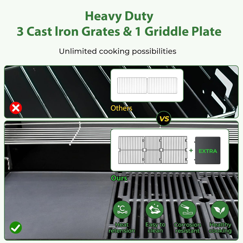 BRANDMAN GRILLS SINCE 1987 Stainless Steel 6 Burner Built-In Outdoor Kitchen Gas Grill Gas Grills