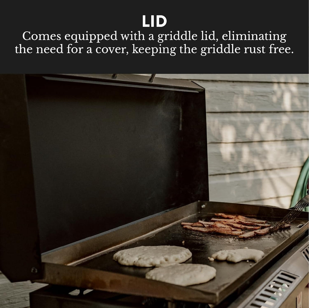 GasOne Gas Griddle – 2-Burner Propane Stove with Flat Top Grill – Modular Cast Iron Propane Grill Gas One